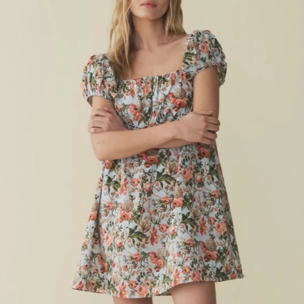 NWOT Doen Julie Dress - Calico Garden - size Small - Picture 2 of 11
